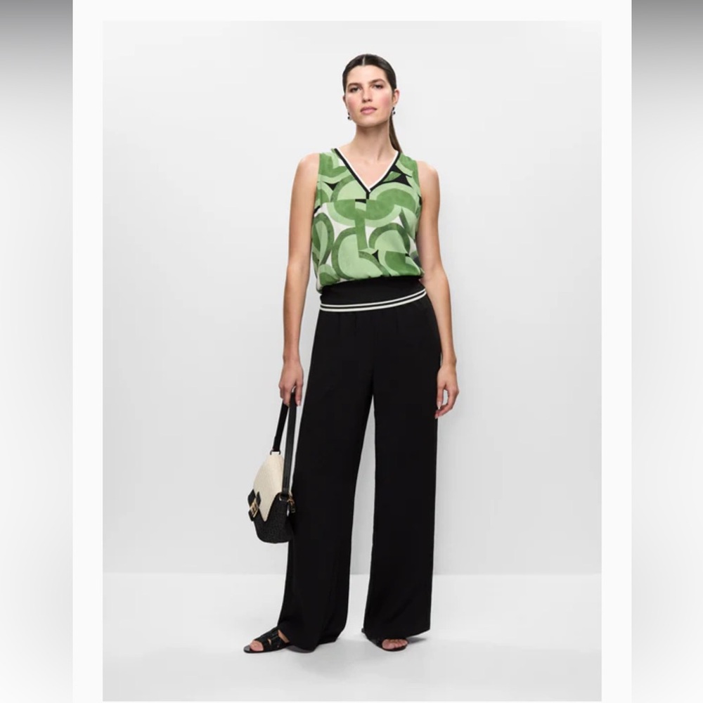 Geometric Pattern Sleeveless Blouse M - image 8